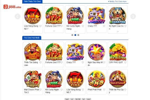 Lý do vì sao game nổ hũ J88 lại nhận được nhiều sự yêu thích đến vậy?